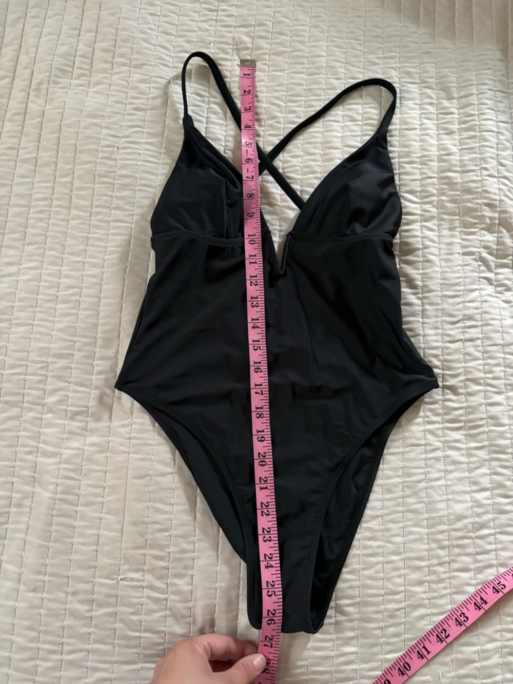 Classic Black One-Piece Swimsuit - Picture 3 of 4